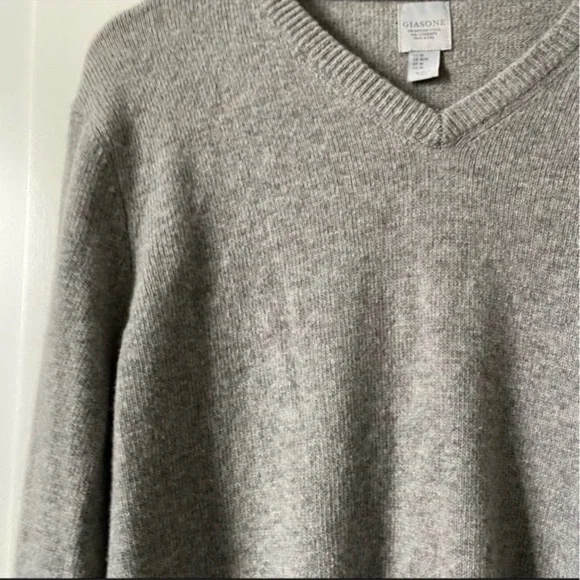 Giasone Cashmere Wool Sweater Made In Italy M - Picture 9 of 10